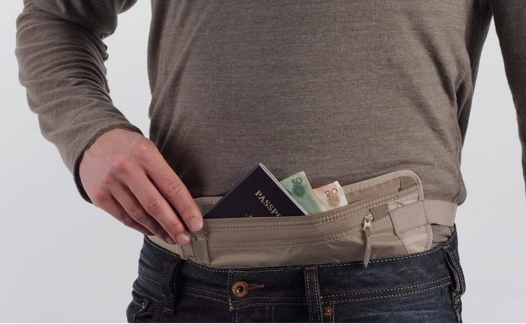 a money belt/band is a helpful travel item and travel essential