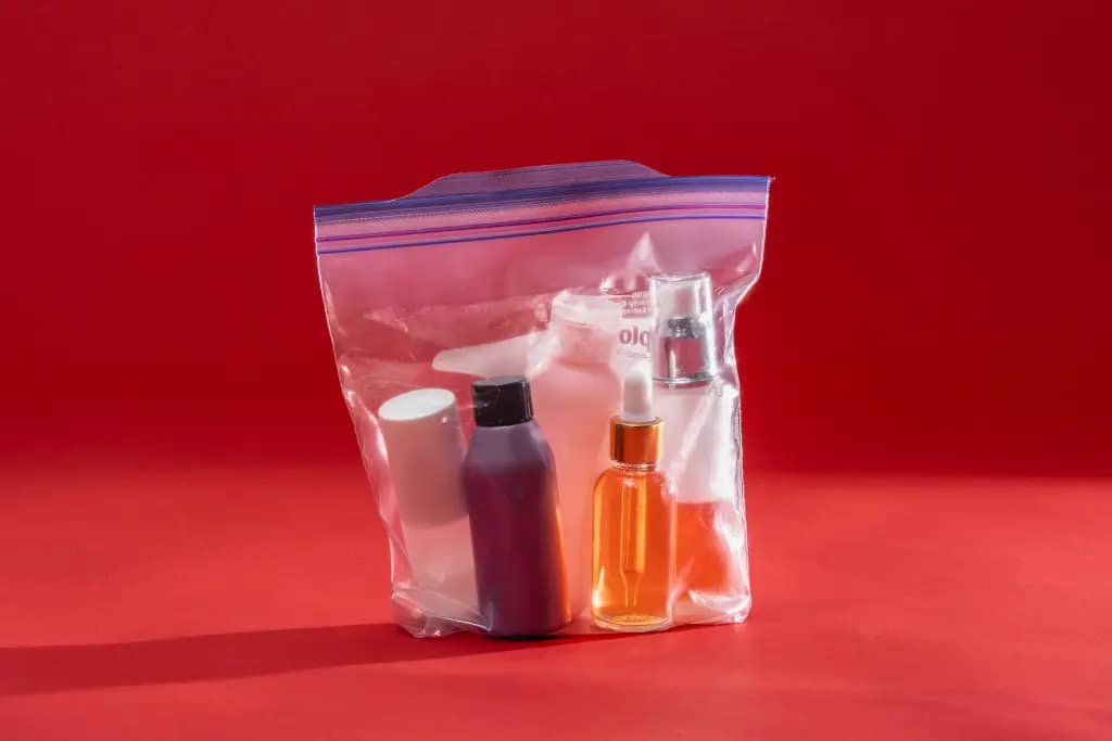 Baggies in all sizes are helpful travel items and travel essentials