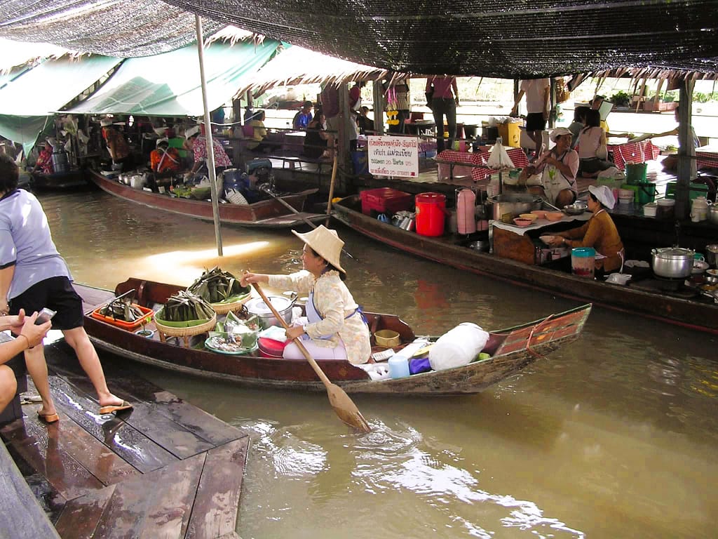 Asia, Thailand, Bangkok floating market