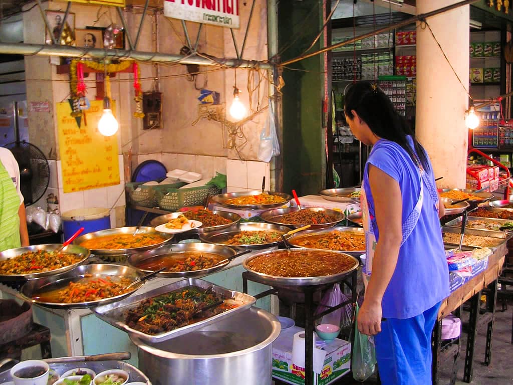 Asia, Thailand, Bangkok street market food