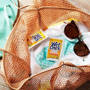 Antibacterial Hand Wipes are helpful travel items and travel essentials