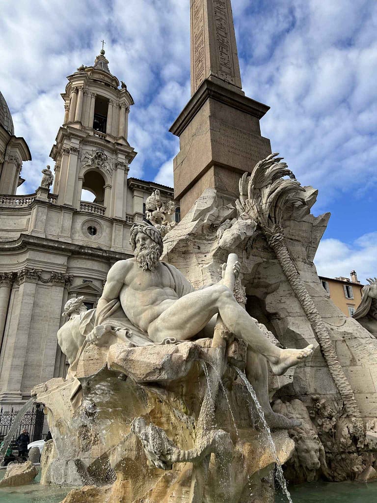 Fontana dei Quattro Fiumi Four Rivers Fountain Rome Bernini